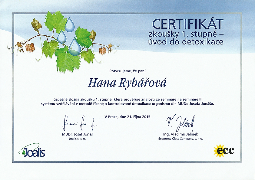 Joalis certifikát