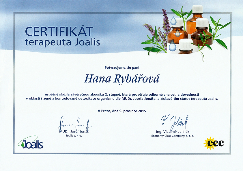 Joalis certifikát